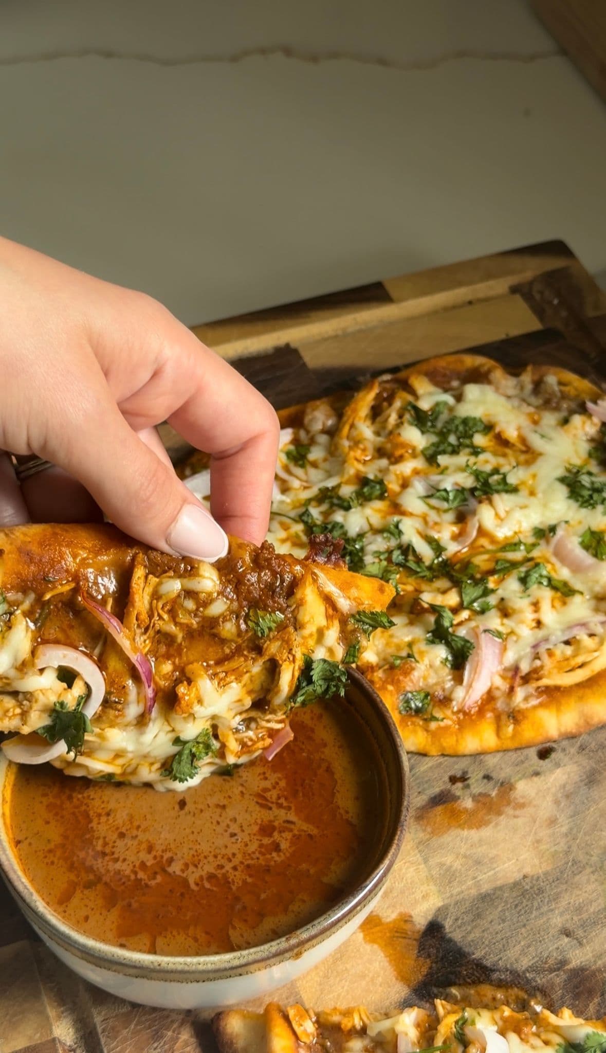 Butter Masala Chicken pizza