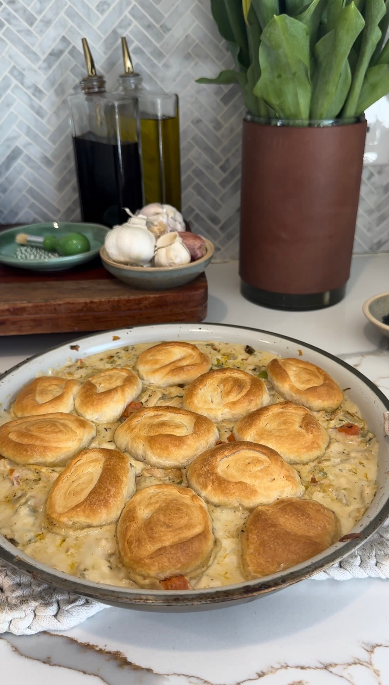 Crescent Roll Chicken Pot Pie