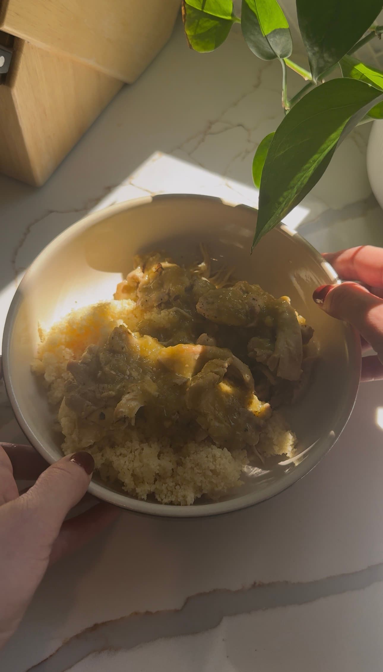 Salsa Verde Chicken and Couscous