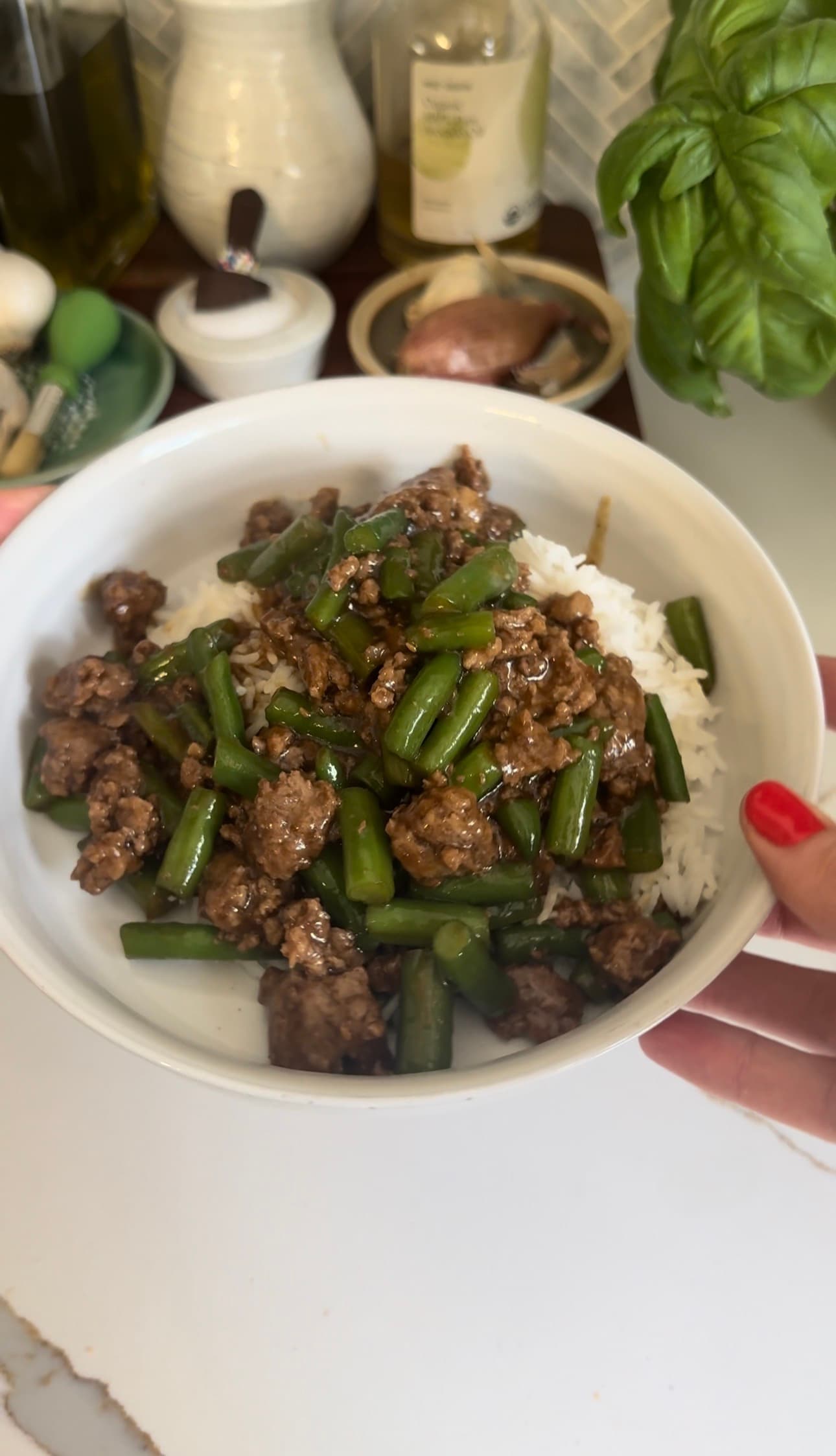 Teriyaki Green Been Beef