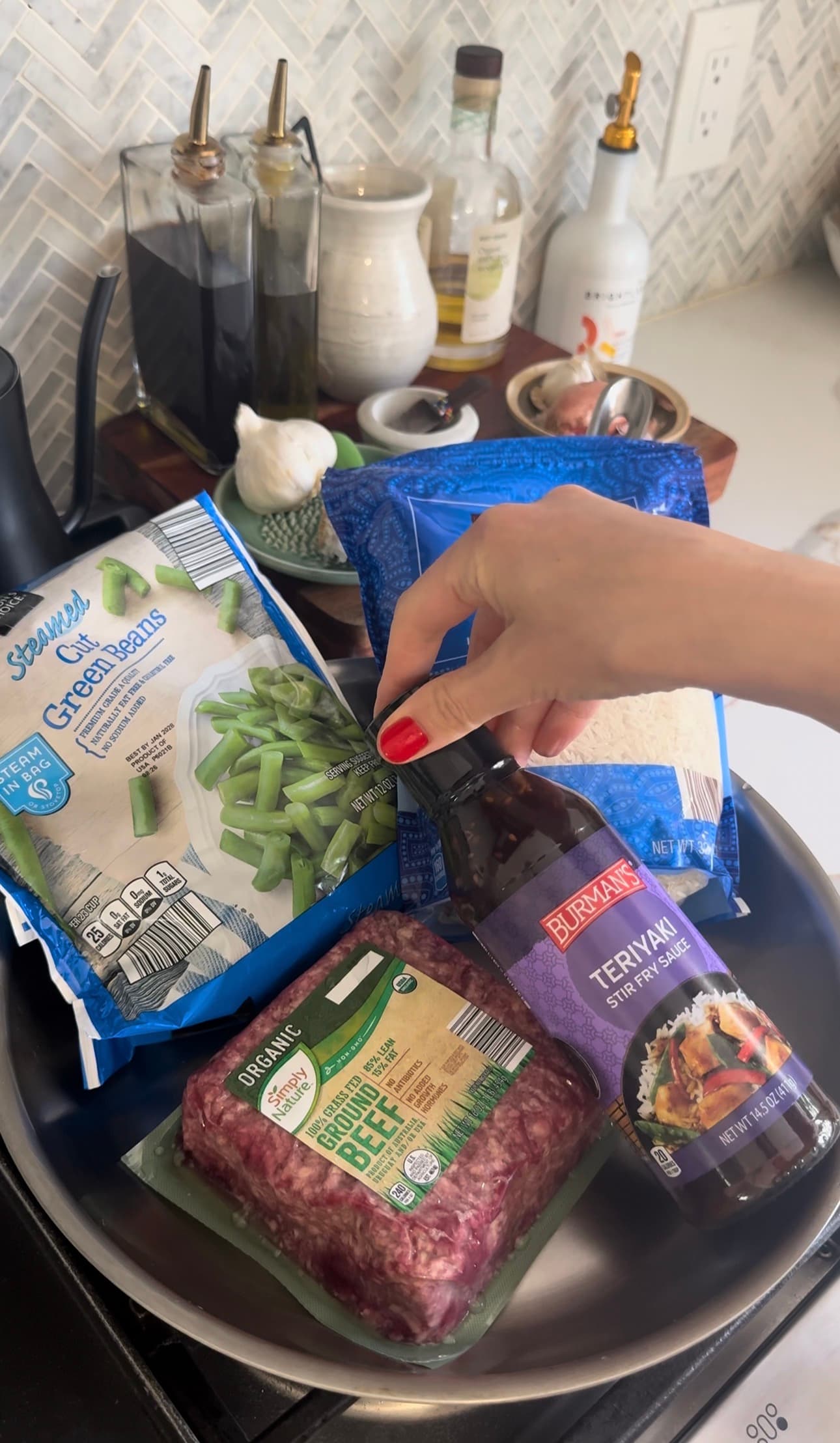 Teriyaki Green Been Beef