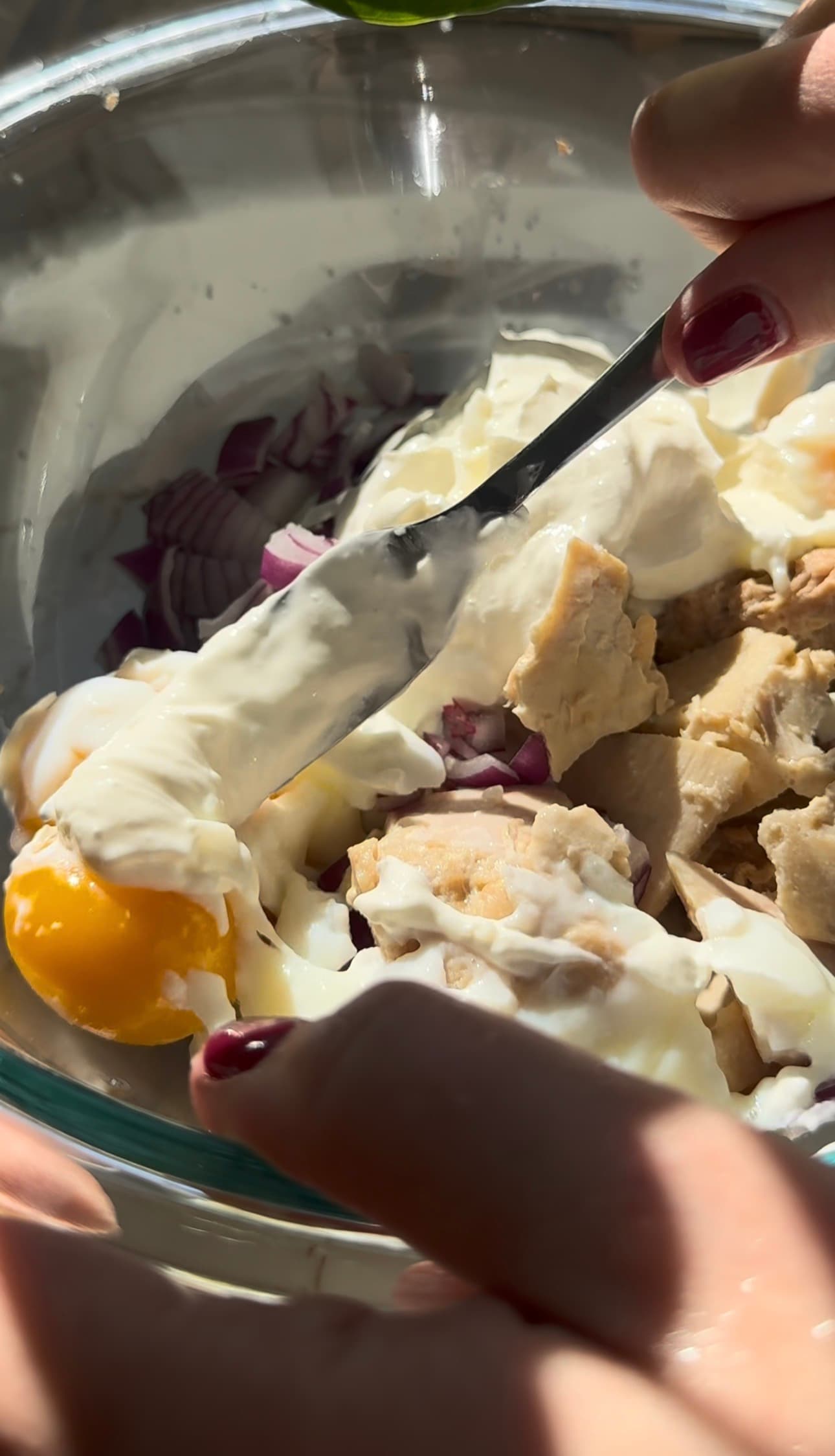 Soft Boiled Eggs Tuna Salad