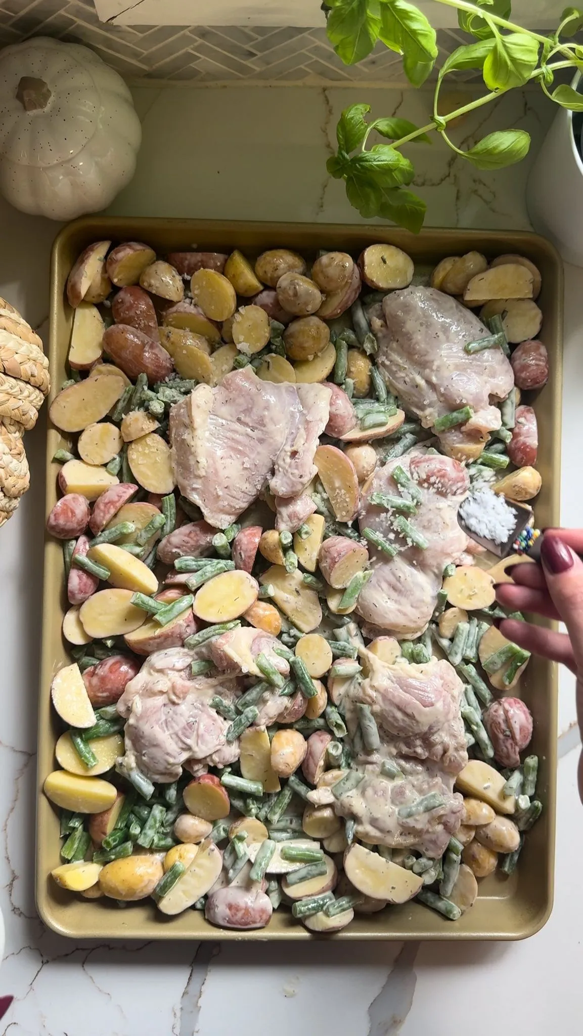 Sheet Pan Ranch Chicken and Potatoes