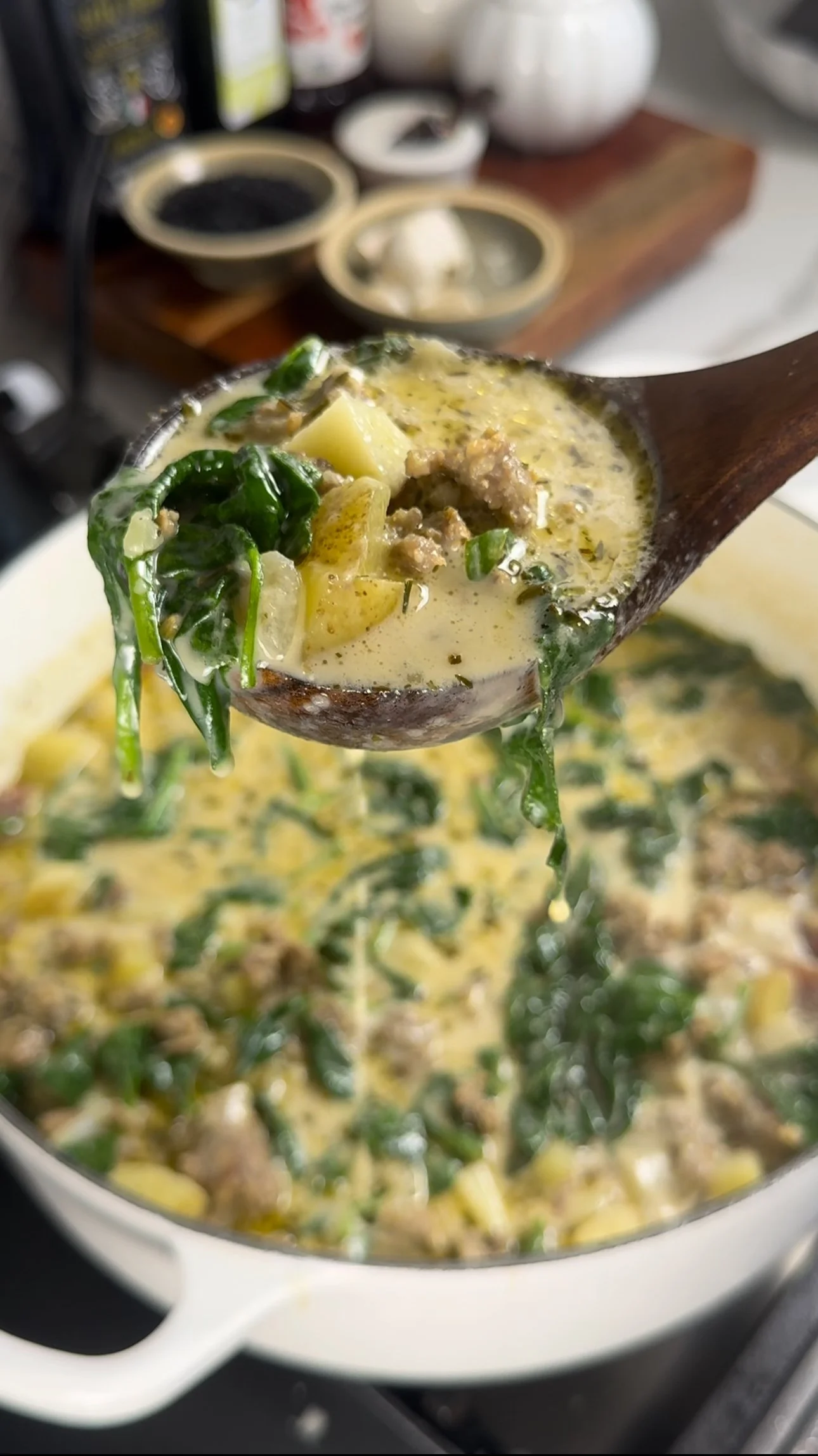 Potato sausage soup